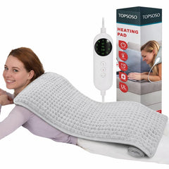 TOPSOSO XXL heating pad provides full-body coverage for back and shoulders