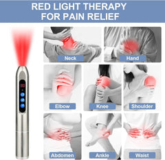 Topvent Red Light Therapy ear area to ease minor discomfort.