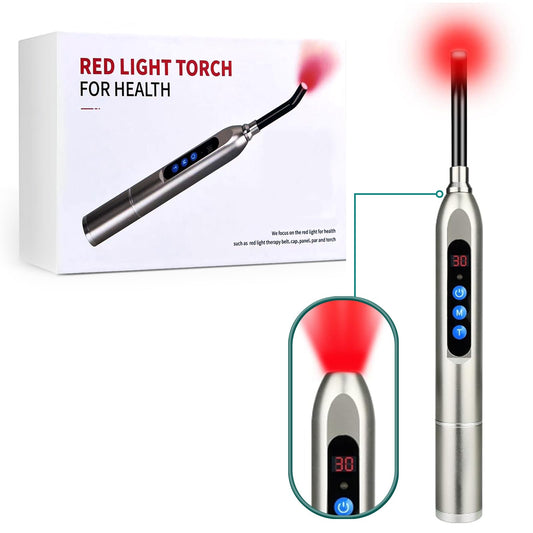Topvent Red Light Therapy Face with removable tip for targeted facial treatment.