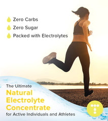 Total Hydration Daylyte lemon slices beside the bottle for zest flavor