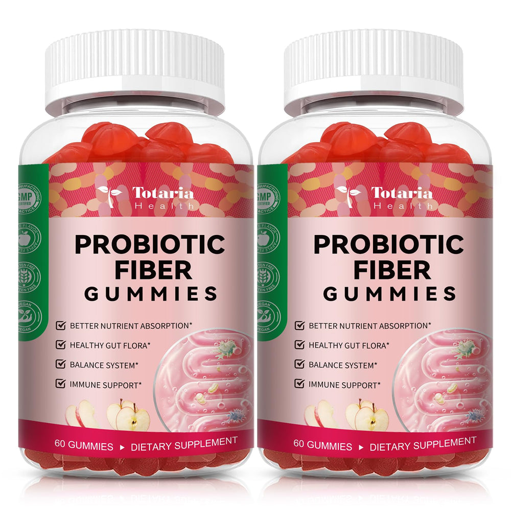 Totaria 9-in-1 gummies bottle front for convenient daily gut support.