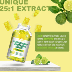 Totaria bergamot gummies packaging label notes 25:1 extract