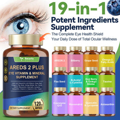 Totaria capsules close-up highlighting lutein, zeaxanthin and minerals for eye tissue protection