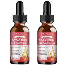 Totaria liposomal potassium magnesium drops bottle close-up highlighting balanced minerals for hydration