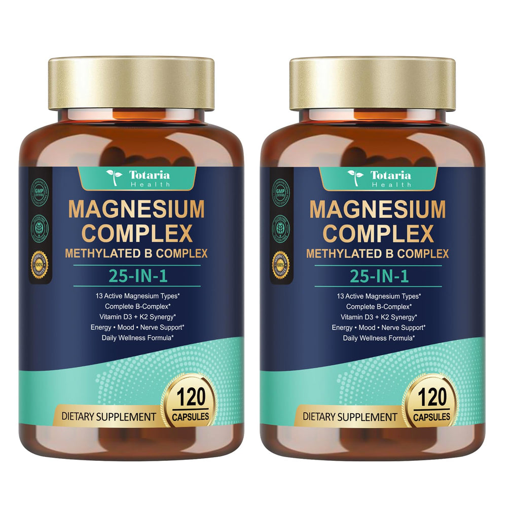Totaria 25-in-1 magnesium bottle front view for daily wellness support