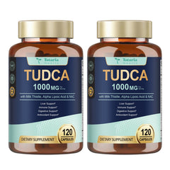 Totaria Tudca 1000mg bottle for daily liver support.
