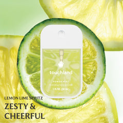 Touchland hydrating formula with aloe vera for soothing hands.