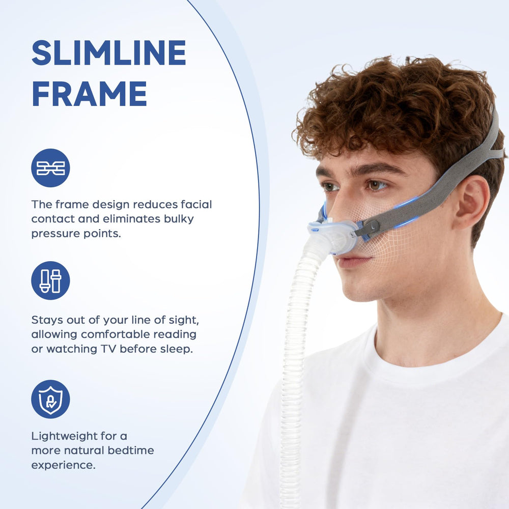 TOY MANIAC P10 side-sleep compatibility with unobtrusive frame.