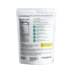 TOZZY vegan protein powder nutrition label for gluten-free meals.