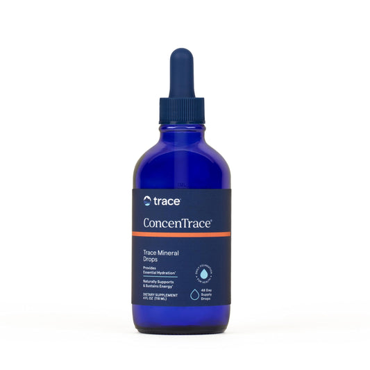 Trace Minerals ConcenTrace bottle ready for easy remineralization and daily hydration.