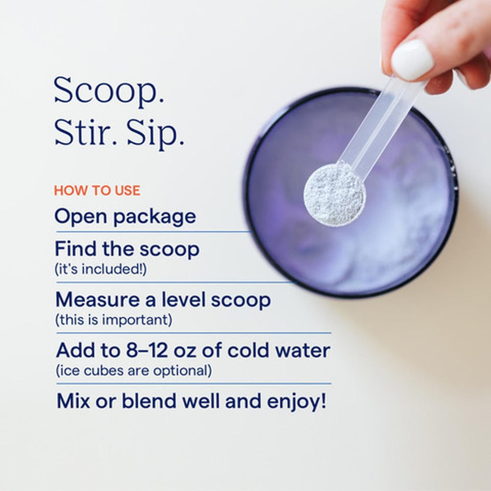 Trace Minerals ConcenTrace scoop with powder ready to mix into water