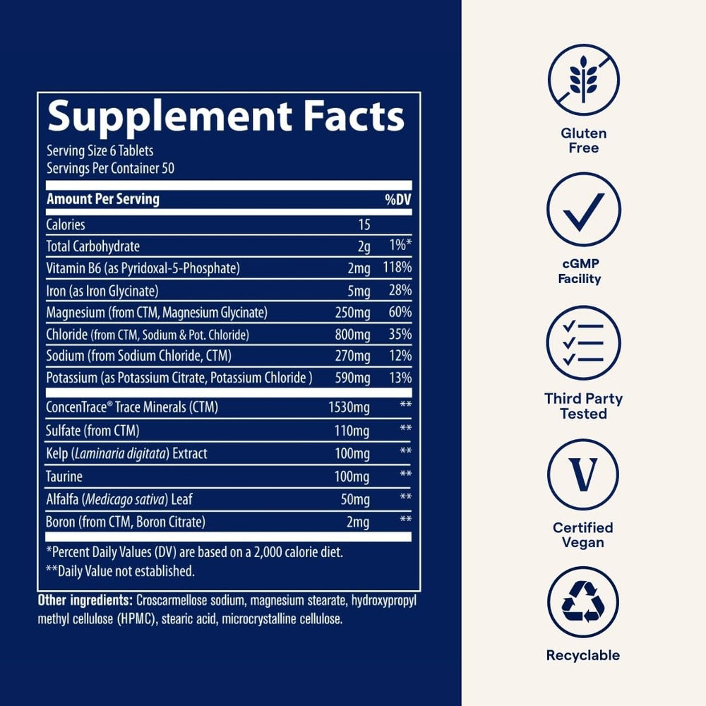 Trace Minerals Electrolyte Stamina in-use glass showing refreshing hydration after a workout