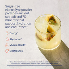 Trace Minerals ZeroLyte coconut water powder visible in the mix.
