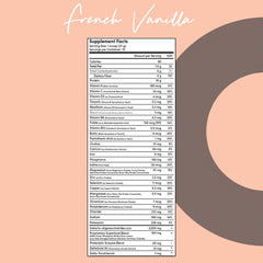Tranont Nourish serving with an 8 oz glass for convenient daily protein.