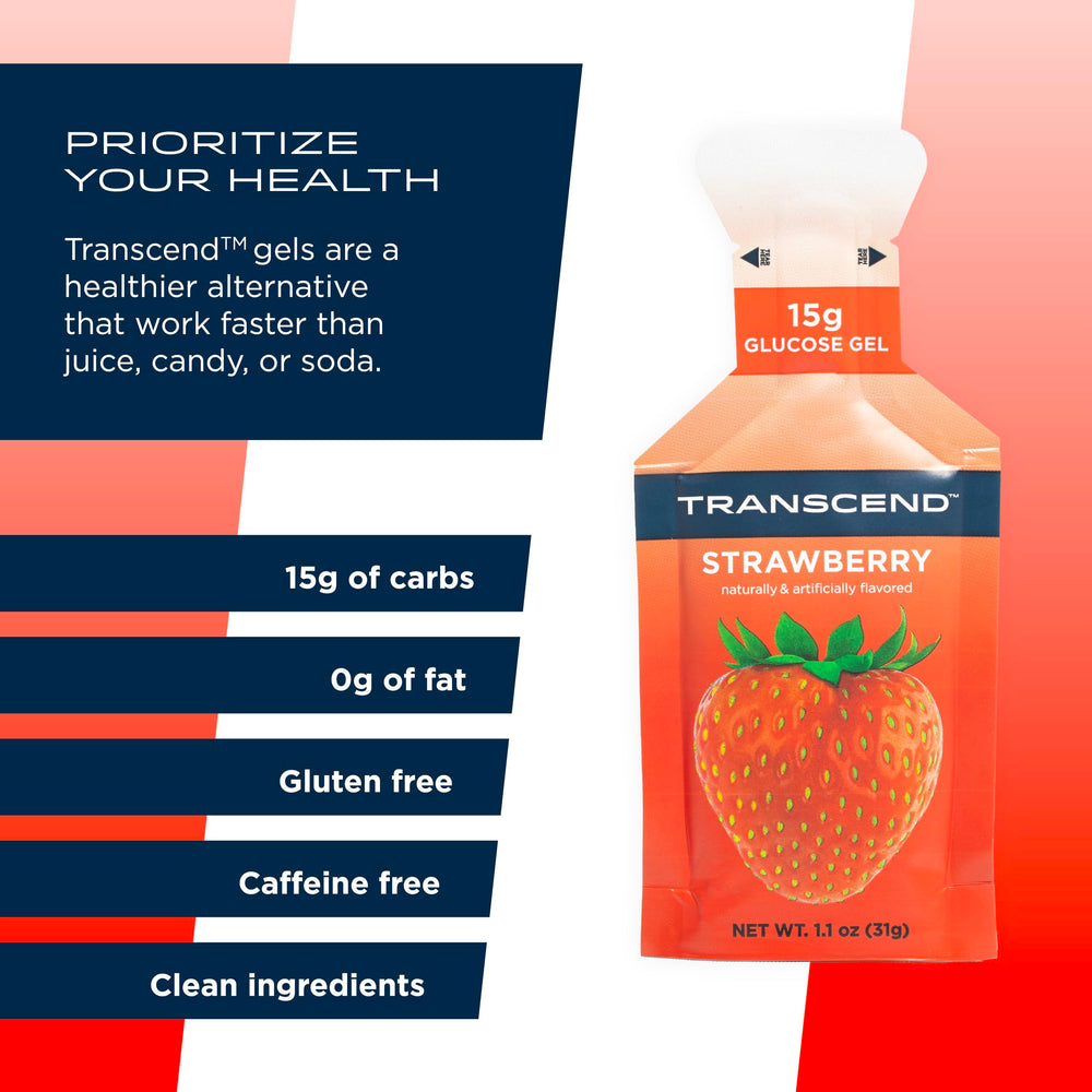 Athlete using Transcend Gel during a run to sustain pace.