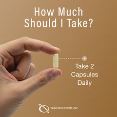 Transfer Point Immune capsules ready-to-swallow: simple daily dose for busy days.