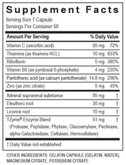 Transformation Adrenal Complex packaging on a clean surface for a simple wellness routine.