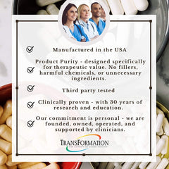 TRANSFORMATION GastroZyme dosage instructions image, take with meals for digestion support.