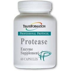TRANSFORMATION Genesis bottle front view highlighting advanced protease enzymes for digestion support.