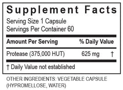 TRANSFORMATION Genesis Protease 375K bottle with glass of water ready for empty-stomach use.