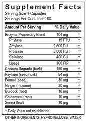 ReleaseZyme bottle on kitchen counter for easy daily digestive support.