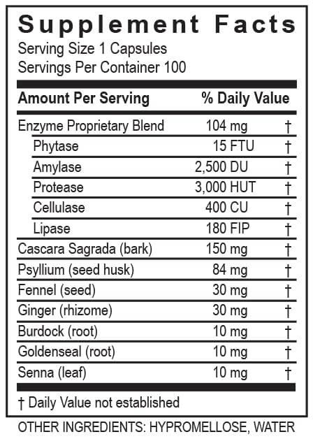 Herbal blend of cascara sagrada and ginger supports gut comfort
