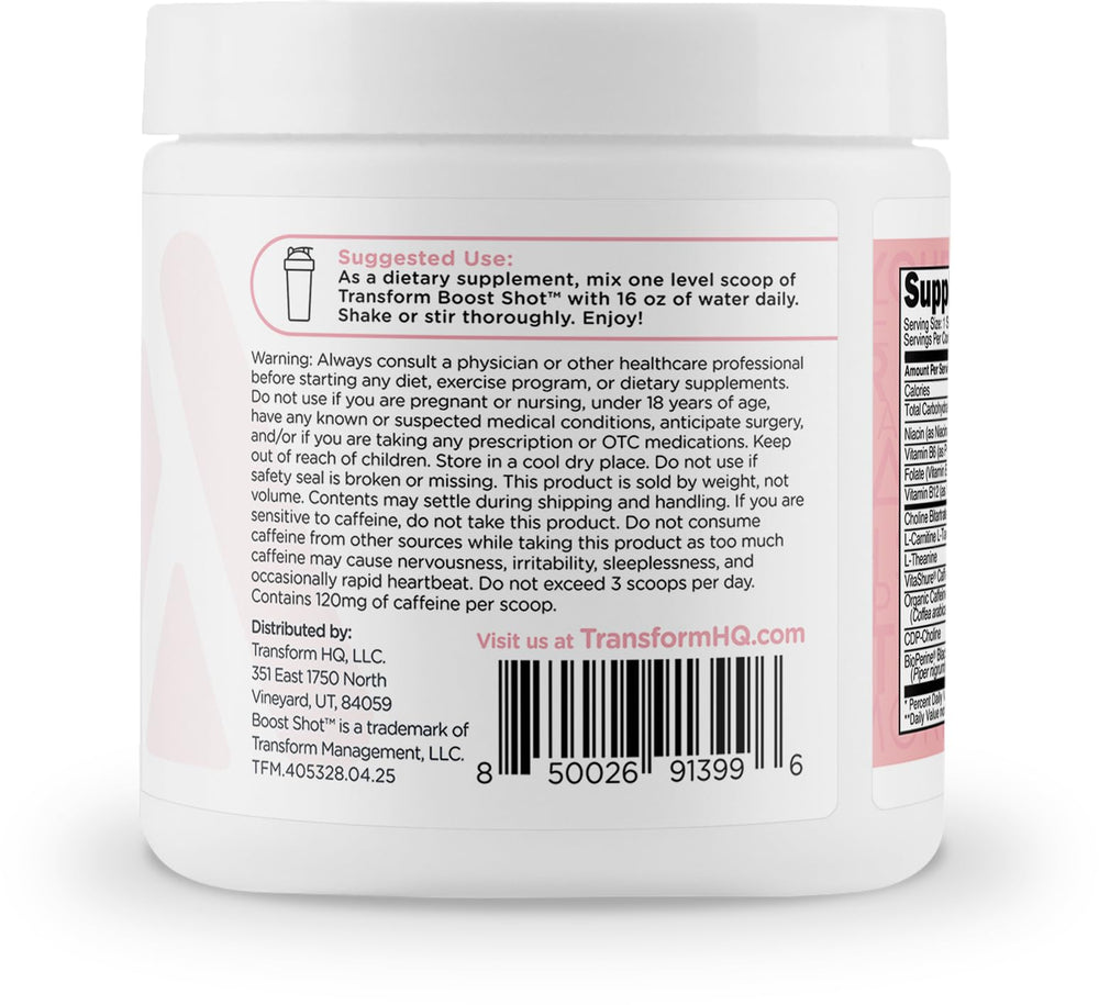 TransformHQ Energy & Focus Powder cotton candy mix-glass shows on the go focus