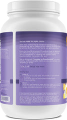 TransformHQ Nighttime Shake powder container close-up emphasizes fast and slow-release protein.