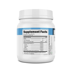 Vegan clean label imagery for Transparent Labs BCAA Glutamine for dietary needs.