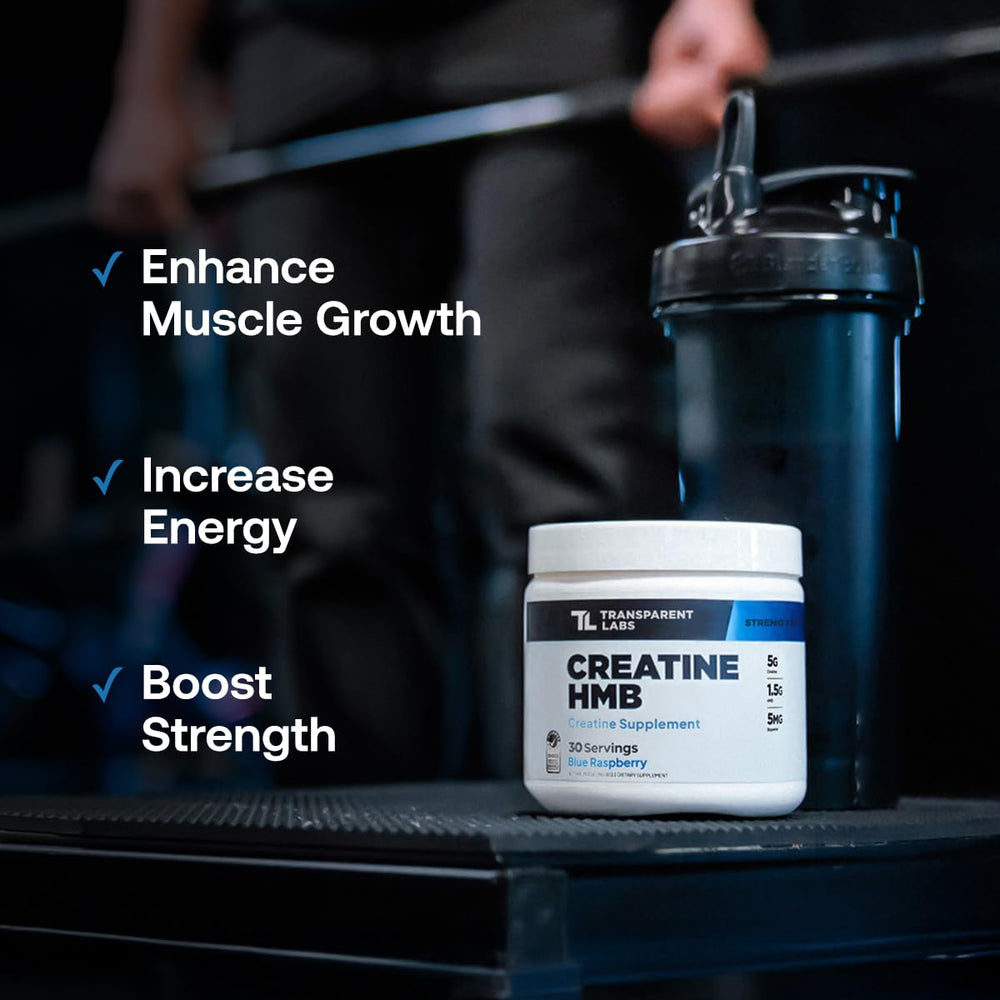 Transparent Labs packaging shows Informed Choice logo for premium quality.