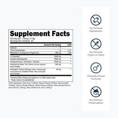 Transparent Labs Post creatine monohydrate powder emphasizes endurance and strength potential.