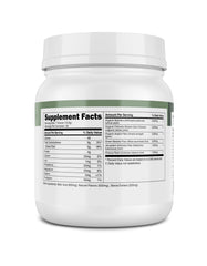 Transparent Labs Prebiotic Greens bottle with healthy ingredients and vibrant packaging.