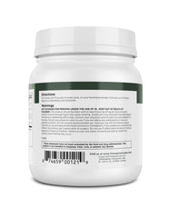Transparent Labs Prebiotic Greens product close-up on spirulina and chlorella blend.