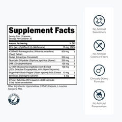 Transparent Labs Vitality ashwagandha and KSM-66 capsules for stress support.