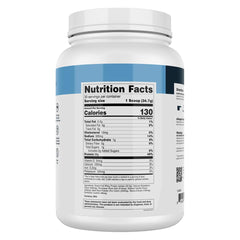 Tub of Transparent Labs whey isolate ready for immediate use and storage.