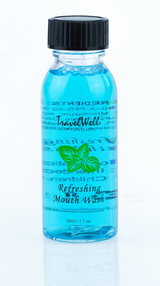 Travel Well bulk 288-pack mouthwash for cruise lines and hospitality.