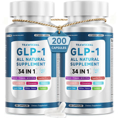 Trawecual GLP-1 2 pack bottle showing two bottles for extended use and metabolic support