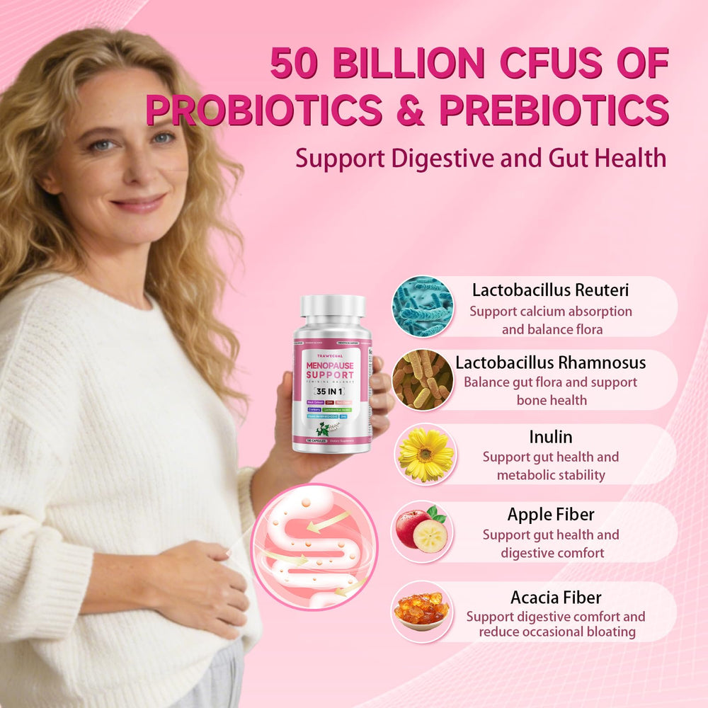 Trawecual menopause packaging box showcases 100 day supply.