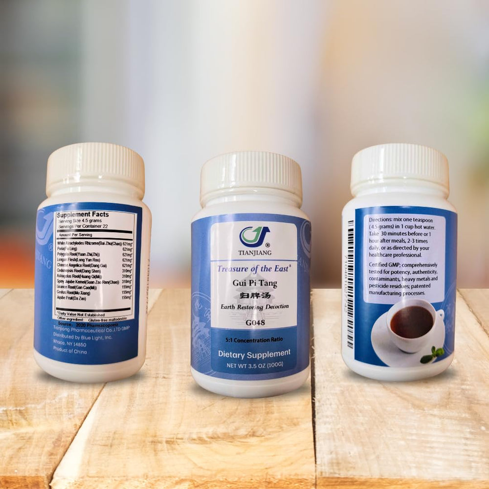 Treasure of the East Earth Restoring Decoction outer packaging highlighting premium herbal extracts.