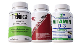 Trebinase Platinum packaging shown, potential support for scar tissue and men's health.