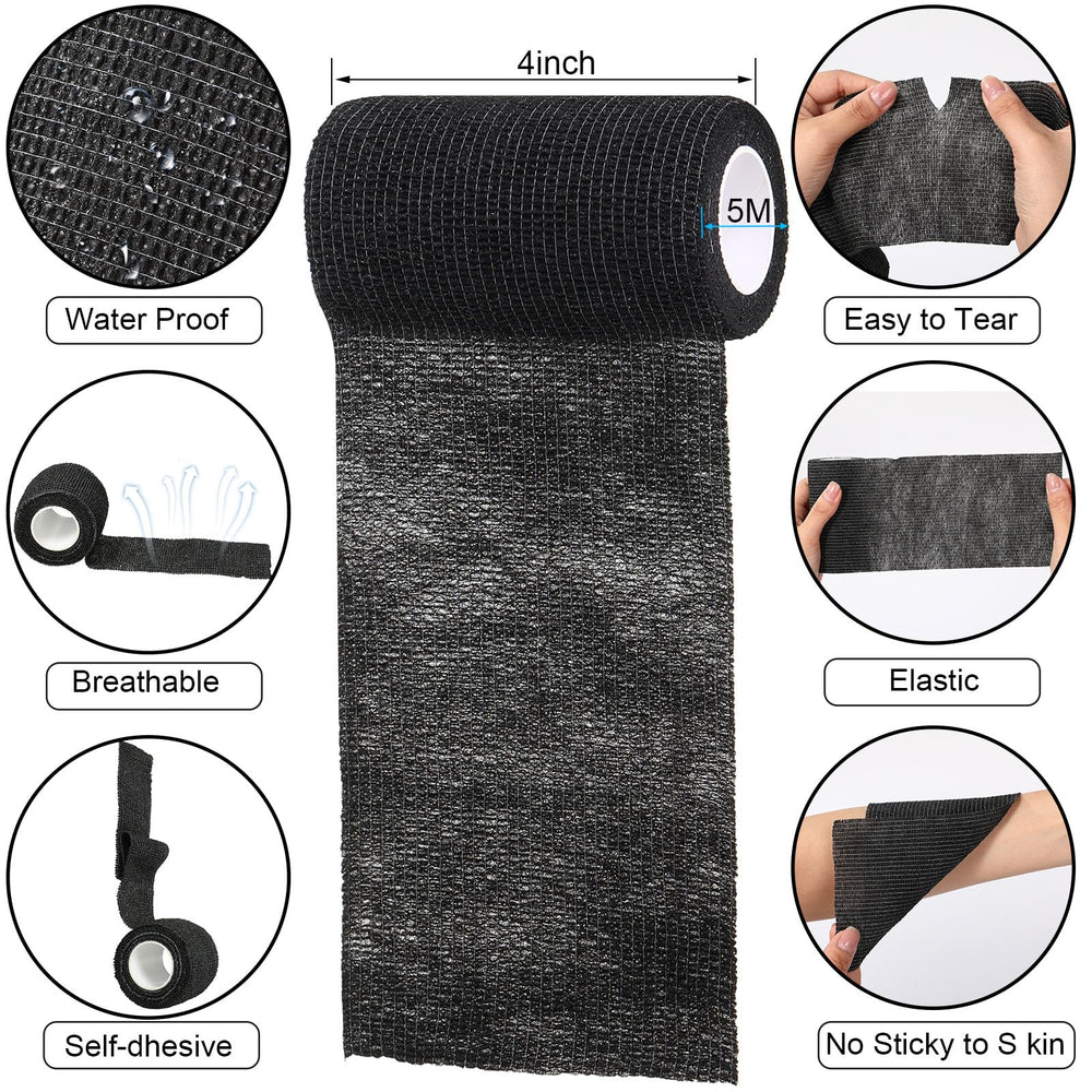 Treela elastic athletic tape with breathable nonwoven material for protective wraps