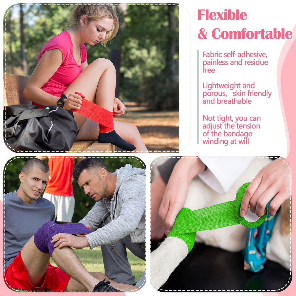 Treela wrap used on a pet to protect injuries during activity.