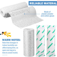 Treela plaster cloth roll cut to size helps fit custom casts and crafts.