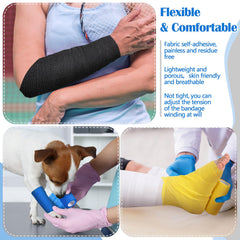 Treela colorful pack of self-adherent wraps offers versatile color options for the family.
