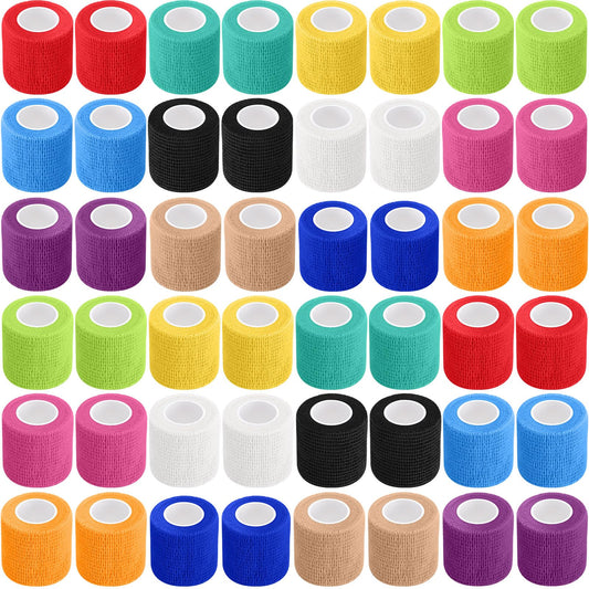 Treela self-adherent wrap around a wrist for snug joint support.
