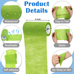 Treela self-adherent bandage wrap on wrist offers breathable daily coverage.