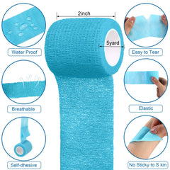 Treela self-adherent tape wrapped around an ankle for protection