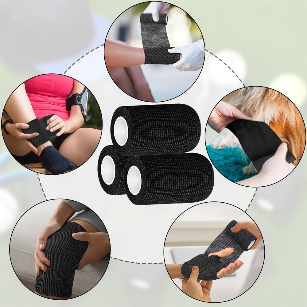 Treela self-adhering wrap sticks to itself, not skin or hair