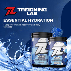 Treigning Lab packaging highlights keto-friendly, sugar-free hydration options.