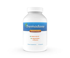 Tremadone bottle front view suggests convenient daily tremor support.